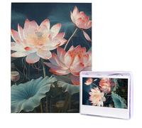 Jigsaw Puzzle for Adults 500 Pieces Wooden Puzzle Modern Art Puzzle Dragonfly Challenging Puzzles Custom Picture Puzzle Personalized Photo Puzzle for Gift Family
