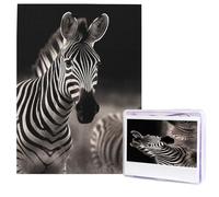 Jigsaw Puzzle for Adults 500 Pieces Wooden Puzzle Modern Art Puzzle Wild Animals Zebra Challenging Puzzles Custom Picture Puzzle Personalized Photo Puzzle for Gift Family