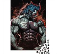 Jigsaw Puzzle for Adults 500 Werewolf Transformation Puzzle for Adults Woodenboard Puzzles Fun at Home Activities, Birthday Present,Travel Gifts 500pcs (52x38cm)