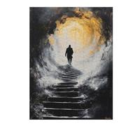 Jigsaw Puzzle for Adults 52x38cm/1000pcs Ascend Into Light - Mystical Journey Upward Into The Unknown Jigsaws for Adults Toy Wall Decor Precision Cutting Parent-child Interaction 52x38cm/1000pcs