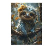 Jigsaw Puzzle for Adults 52x38cm/1000pcs Cartoon Sloth Jigsaw for Adults Relax Games For Family Fun Parent-child Interaction 52x38cm/1000pcs