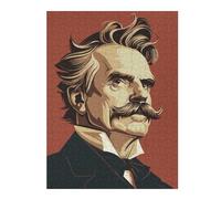Jigsaw Puzzle for Adults 52x38cm/1000pcs Friedrich Nietzsche Jigsaw for Adults Relaxing Games Stress Reliever Unique Gifts for Birthday And Christmas 52x38cm/1000pcs