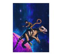 Jigsaw Puzzle for Adults 52x38cm/1000pcs Monkey And Dinosaurus Jigsaw for Adults Relaxing Games Stress Reliever Unique Gifts for Birthday And Christmas 52x38cm/1000pcs