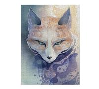 Jigsaw Puzzle for Adults 52x38cm/1000pcs Mystical Kitsune Fox Mask Jigsaw for Adults Relax Games For Family Fun Parent-child Interaction 52x38cm/1000pcs