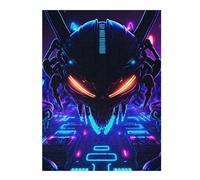 Jigsaw Puzzle for Adults 52x38cm/1000pcs Neon Space Aliens Puzzle for Adults Family Game Home Decoration Birthday And Unique Gifts 52x38cm/1000pcs