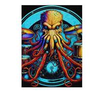 Jigsaw Puzzle for Adults 52x38cm/1000pcs Octopus Drummer Cosmic Rhythm Master Puzzles for Adults Relax Games Enhance Memory Difficult And Challenge 52x38cm/1000pcs