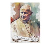 Jigsaw Puzzle for Adults 52x38cm/1000pcs Pope Saint John Paul II Jigsaw for Adults Hands-on Game Wall Decoration Parent-child Interaction 52x38cm/1000pcs