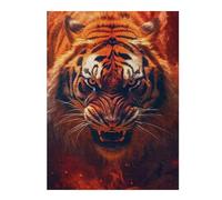 Jigsaw Puzzle for Adults 52x38cm/1000pcs Roaring Tiger Portrait Puzzles for Adults Relax Games Enhance Memory Difficult And Challenge 52x38cm/1000pcs