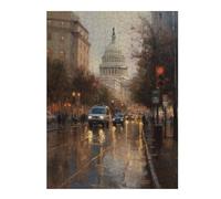 Jigsaw Puzzle for Adults 52x38cm/1000pcs Washington DC Charm USA Jigsaw for Adults Relaxing Games Stress Reliever Unique Gifts for Birthday And Christmas 52x38cm/1000pcs