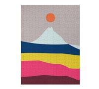 Jigsaw Puzzle for Adults 52x38cm/1000pcs Watercolor Landscape 4 Jigsaws for Adults Toy Wall Decor Precision Cutting Parent-child Interaction 52x38cm/1000pcs