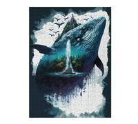 Jigsaw Puzzle for Adults 52x38cm/1000pcs Whale Island Fantasy-1 Puzzles for Adults Relax Games Enhance Memory Difficult And Challenge 52x38cm/1000pcs