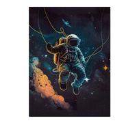 Jigsaw Puzzle for Adults 52x38cm/1000pcsAstronaut Exploring Space Jigsaw for Adults Relax Games For Family Fun Parent-child Interaction 52x38cm/1000pcs