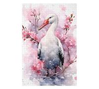 Jigsaw Puzzle for Adults 75x50cm/1000pcs Albatross Cherry Blossom Jigsaw for Adults Relax Games For Family Fun Parent-child Interaction 75x50cm/1000pcs