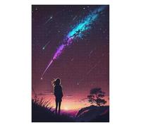 Jigsaw Puzzle for Adults 75x50cm/1000pcs Anime Milky Way Galaxy Jigsaw for Adults Relaxing Games Stress Reliever Unique Gifts for Birthday And Christmas 75x50cm/1000pcs