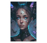 Jigsaw Puzzle for Adults 75x50cm/1000pcs Butterfly Fantasy Portrait Jigsaw for Adults Relaxing Games Stress Reliever Unique Gifts for Birthday And Christmas 75x50cm/1000pcs