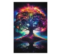 Jigsaw Puzzle for Adults 75x50cm/1000pcs Cosmic Tree of Life Unity Jigsaw for Adults Hands-on Game Wall Decoration Parent-child Interaction 75x50cm/1000pcs