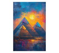 Jigsaw Puzzle for Adults 75x50cm/1000pcs Dessert Egypt Pyramids Jigsaw for Adults Relaxing Games Stress Reliever Unique Gifts for Birthday And Christmas 75x50cm/1000pcs