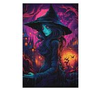Jigsaw Puzzle for Adults 75x50cm/1000pcs Enchanted Witch's Realm Puzzles for Adults Relax Games Enhance Memory Difficult And Challenge 75x50cm/1000pcs