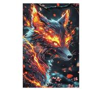 Jigsaw Puzzle for Adults 75x50cm/1000pcs Fairy Neon Fox Jigsaw for Adults Hands-on Game Wall Decoration Parent-child Interaction 75x50cm/1000pcs