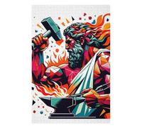 Jigsaw Puzzle for Adults 75x50cm/1000pcs Hephaistos God of Fire Jigsaws for Adults Toy Wall Decor Precision Cutting Parent-child Interaction 75x50cm/1000pcs