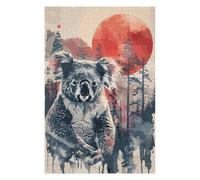 Jigsaw Puzzle for Adults 75x50cm/1000pcs Koala Red Sun Watercolor Jigsaw for Adults Relax Games For Family Fun Parent-child Interaction 75x50cm/1000pcs