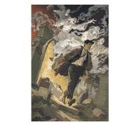 Jigsaw Puzzle for Adults 75x50cm/1000pcs Man Running from Ghosts Jigsaws for Adults Toy Wall Decor Precision Cutting Parent-child Interaction 75x50cm/1000pcs