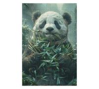 Jigsaw Puzzle for Adults 75x50cm/1000pcs Panda Bear Eating Bamboo Jigsaw for Adults Relax Games For Family Fun Parent-child Interaction 75x50cm/1000pcs
