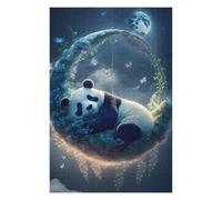 Jigsaw Puzzle for Adults 75x50cm/1000pcs Panda Dreams in Moonlit Garden Puzzles for Adults Relax Games Enhance Memory Difficult And Challenge 75x50cm/1000pcs