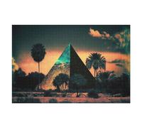 Jigsaw Puzzle for Adults 75x50cm/1000pcs Pyramids Under A Starry Sky Puzzles for Adults Relax Games Enhance Memory Difficult And Challenge 75x50cm/1000pcs