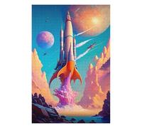 Jigsaw Puzzle for Adults 75x50cm/1000pcs Rocket Launch Puzzle for Adults Family Game Home Decoration Birthday And Unique Gifts 75x50cm/1000pcs