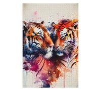 Jigsaw Puzzle for Adults 75x50cm/1000pcs Romantic Tiger Couple Jigsaw for Adults Hands-on Game Wall Decoration Parent-child Interaction 75x50cm/1000pcs