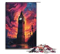 Jigsaw Puzzle for Adults A Large Bell Tower Above The City 1000 Pieces Puzzle Great Gift Suitable for And Teenager 14 And Up 1000 PCS(38x26cm)