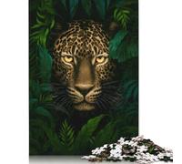 Jigsaw Puzzle for Adults African Leopard in Jungle 500 Piece Jigsaw Puzzles Wooden Puzzles for Adults& Teens Age 18 Years Up Challenging Game 500pcs (52x38cm)