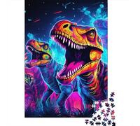 Jigsaw Puzzle for Adults Ancient Dinosaurs 500 Piece Jigsaw Puzzles Wooden Puzzle for Adults& Age 18 Years Up Educational Game 500pcs (52x38cm)