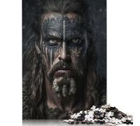 Jigsaw Puzzle for Adults Ancient Norse Tribe 500 Piece Jigsaw Puzzles Wooden Puzzles for Adults& Teens Age 18 Years Up Challenging Game 500pcs (52x38cm)
