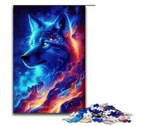 Jigsaw Puzzle for Adults Animal Nebula Wolf 1000 Pieces Puzzle Great Gift Suitable for And Teenager 14 And Up 1000 PCS(75x50cm)