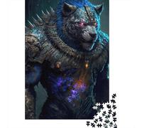 Jigsaw Puzzle for Adults Armored Bear 500 Pieces Jigsaw Puzzle Wooden Puzzle Suitable for Adults And 18 And Up Family Puzzle Game 500pcs (52x38cm)