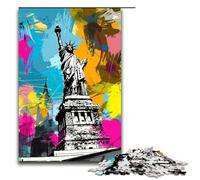 Jigsaw Puzzle for Adults Art Statue of Liberty 1000 Pieces Puzzle Great Gift Suitable for And Teenager 14 And Up 1000 PCS(75x50cm)