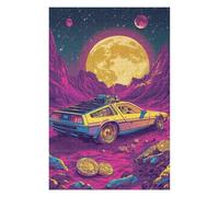 Jigsaw Puzzle for Adults Back to The Future 1000 Pieces Modern Design Cardboard High Resolution Poster Ages12+-26x38cm