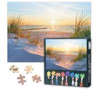 Jigsaw Puzzle for Adults - Beach Sunrise, 28x20 Inch Intricate Details Parlour Games, Challenging Puzzles, 1000 Piece Relax Puzzles Unique Gift for Puzzle Lovers