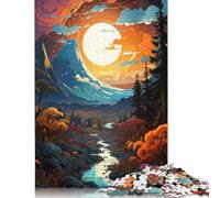 Jigsaw Puzzle for Adults Beautiful Fantasy Scenery 尺寸 Pieces Puzzles for Adults Kids Wooden Jigsaw Puzzles for Adults & Kids Age 12 Years Up Great Gift for Adults 1000pcs (75x50cm)