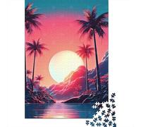 Jigsaw Puzzle for Adults, Beautiful Sunrise, 1000 Pieces, 70x50cm/1000pcs, White Card Pieces for Easy Sorting; A Calm After-work Activity