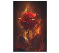 Jigsaw Puzzle for Adults Burning Rose 1000 Piece Wood Puzzles Children Challenging Game （78×53cm）