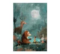 Jigsaw Puzzle for Adults, Campfire Stories - Cozy Forest Friends, 300 PCS