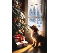 Jigsaw Puzzle for Adults Christmas Dogs Beautiful Drawings,for Bedroom Decor Family Holidays, Elevate Yourself Gift Decor_500pcs