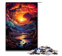 Jigsaw Puzzle for Adults Colorful And Fantastic Sunset Spectacle 1000 Pieces Puzzle Great Gift Suitable for And Teenager 14 And Up 1000 PCS(75x50cm)