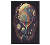 Jigsaw Puzzle for Adults Colorful Planet 1000 Piece Wood Puzzles Children Challenging Game （78×53cm）