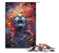 Jigsaw Puzzle for Adults Colorful Psychedelic Images of Gods 1000 Pieces Puzzle Great Gift Suitable for And Teenager 14 And Up 1000 PCS(38x26cm)