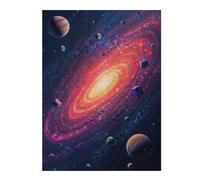 Jigsaw Puzzle for Adults, Cosmic Galaxy with Cubes, 500 PCS