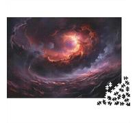 Jigsaw Puzzle for Adults, Cosmic Nebula Wallpaper-4, 1000 Pieces, 52x38cm/1000pcs, White Card with A Low-dust Finish; Relaxed Solo Time at Home